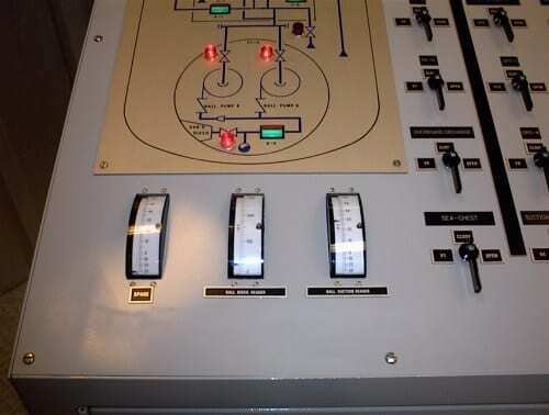 Mimic panel of Ballast Control Simulator